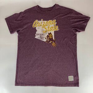 Arizona State Sun Devils NCAA Original Retro Brand Short Sleeve Shirt Mens Large